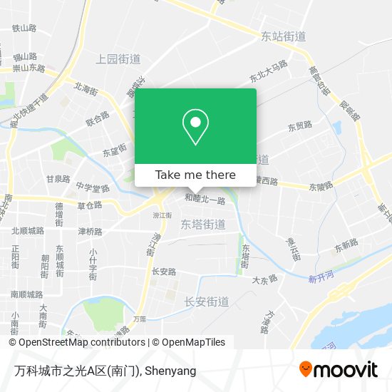 万科城市之光A区(南门) map