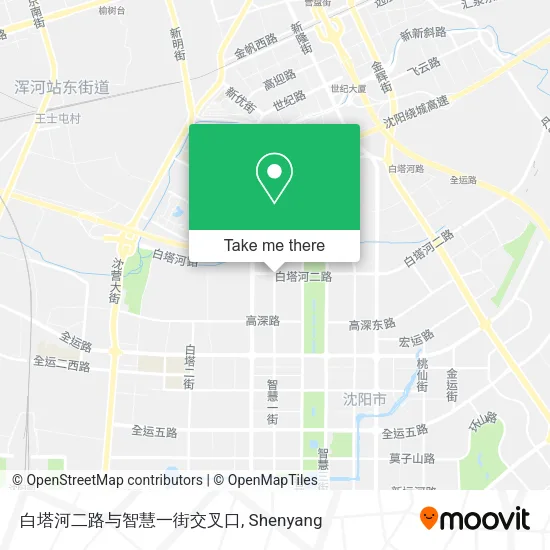 白塔河二路与智慧一街交叉口 map