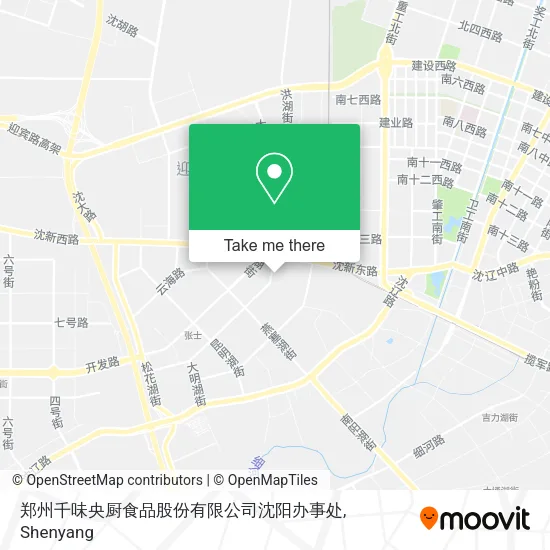 郑州千味央厨食品股份有限公司沈阳办事处 map