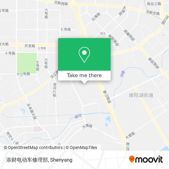 添财电动车修理部 map