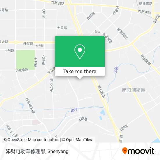 添财电动车修理部 map