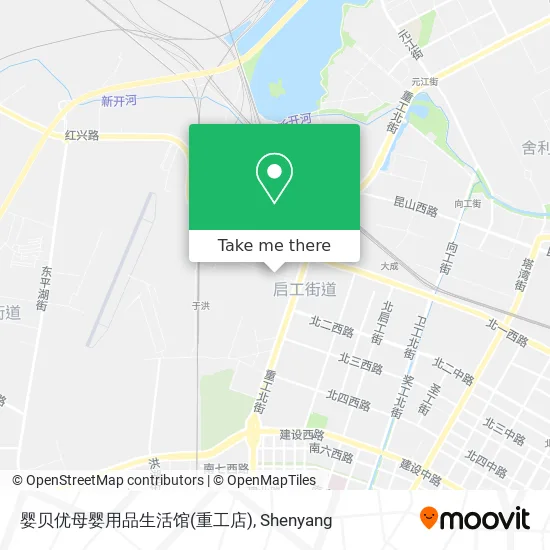 婴贝优母婴用品生活馆(重工店) map