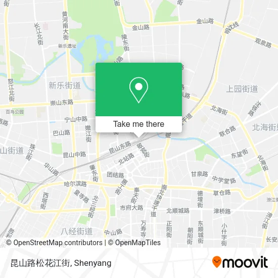 昆山路松花江街 map