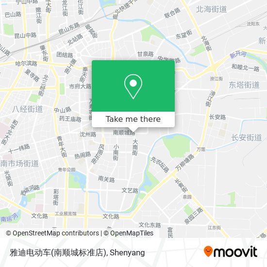 雅迪电动车(南顺城标准店) map