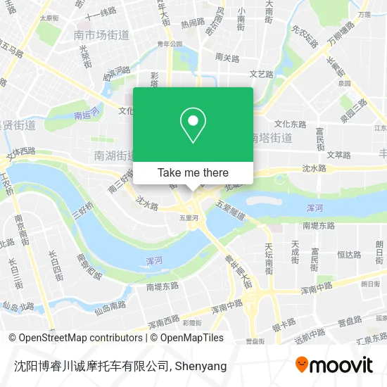 沈阳博睿川诚摩托车有限公司 map