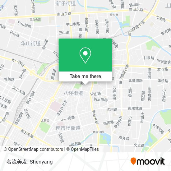 名流美发 map