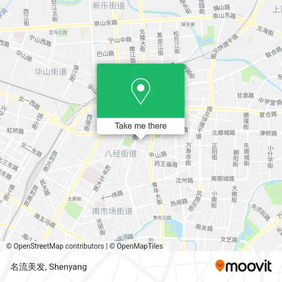 名流美发 map