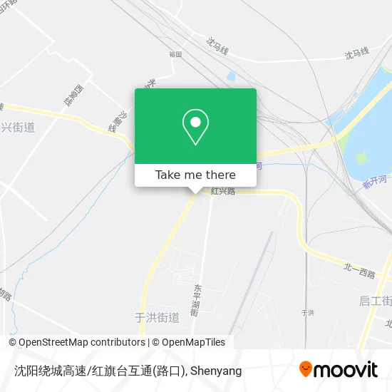 沈阳绕城高速/红旗台互通(路口) map