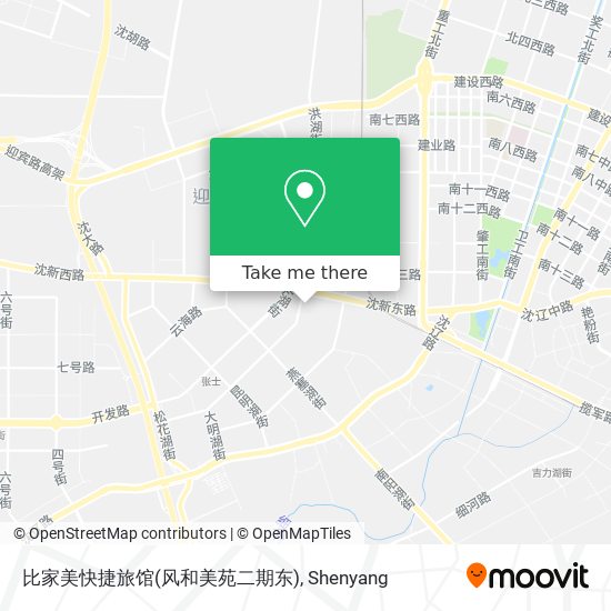 比家美快捷旅馆(风和美苑二期东) map