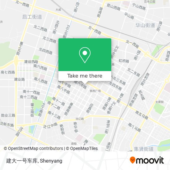 建大一号车库 map