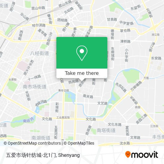 五爱市场针纺城-北1门 map