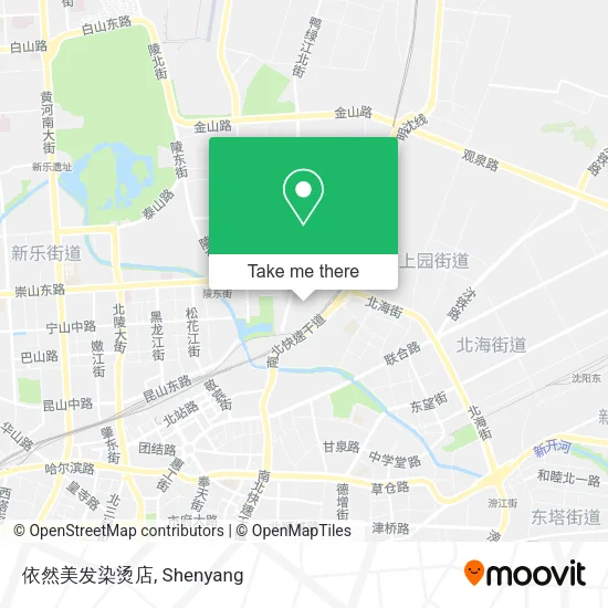 依然美发染烫店 map
