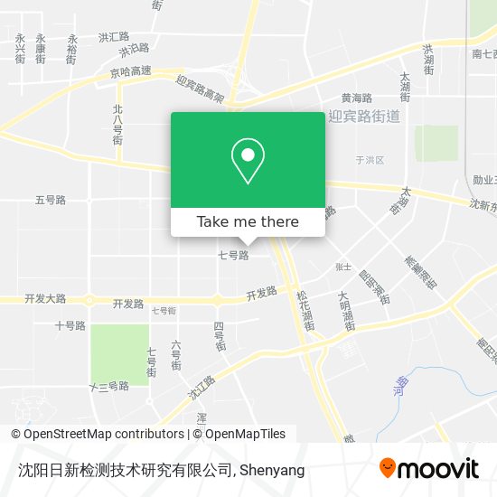 沈阳日新检测技术研究有限公司 map