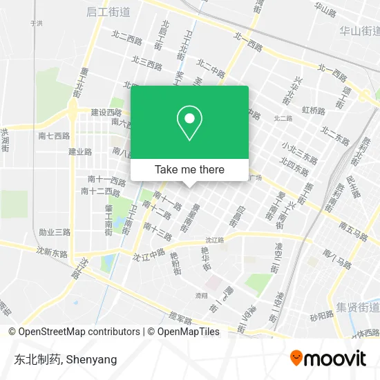 东北制药 map