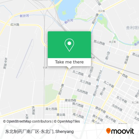 东北制药厂南厂区-东北门 map