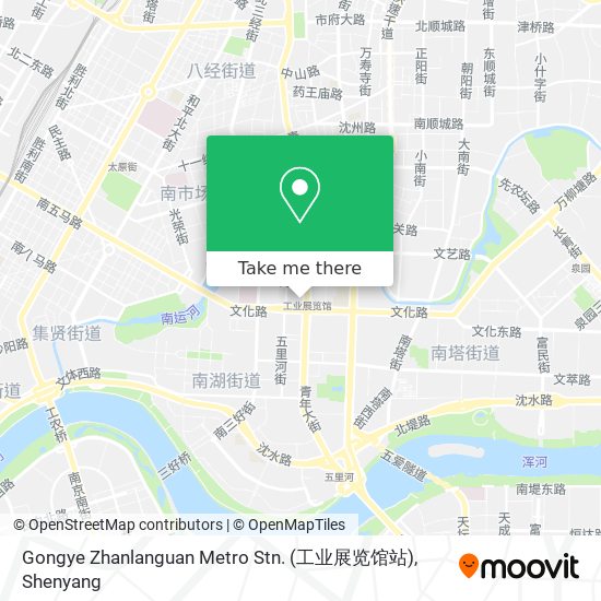 Gongye Zhanlanguan Metro Stn. (工业展览馆站) map