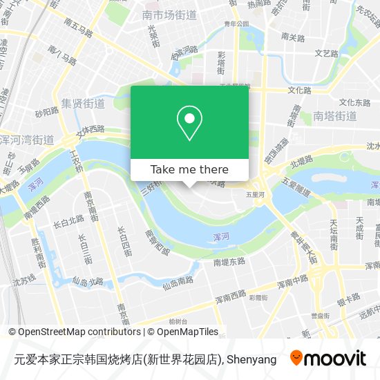 元爱本家正宗韩国烧烤店(新世界花园店) map