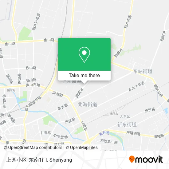 上园小区-东南1门 map