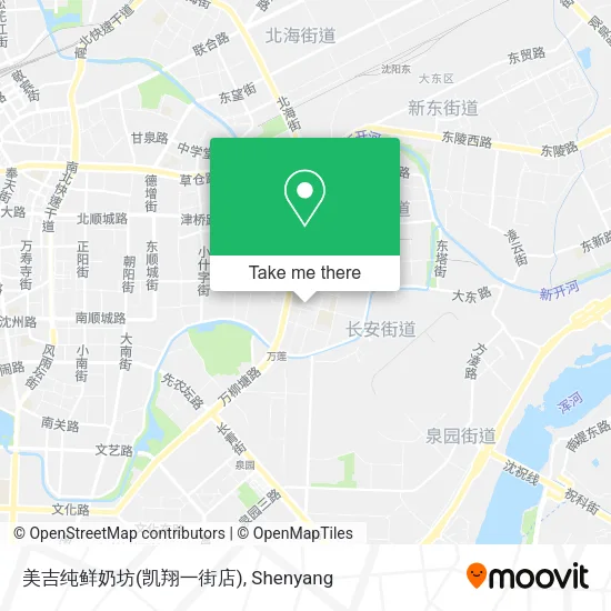 美吉纯鲜奶坊(凯翔一街店) map