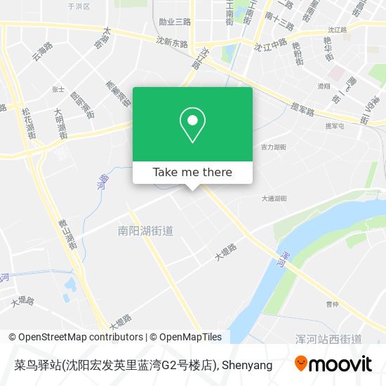 菜鸟驿站(沈阳宏发英里蓝湾G2号楼店) map
