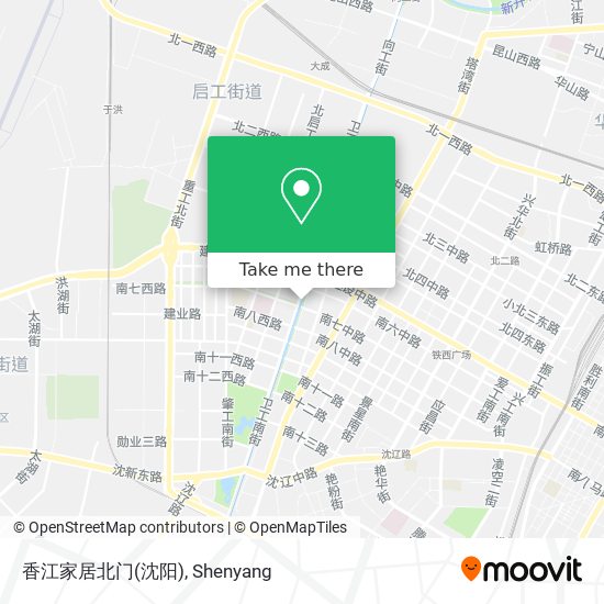 香江家居北门(沈阳) map