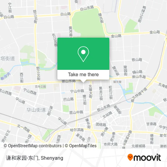 谦和家园-东门 map