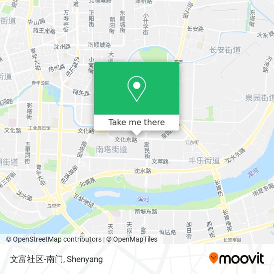 文富社区-南门 map