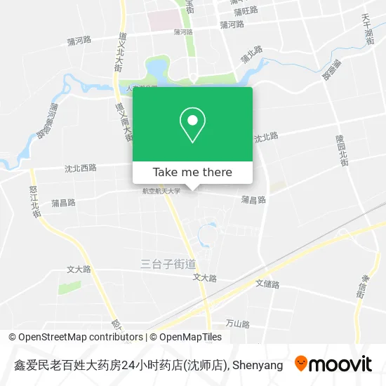 鑫爱民老百姓大药房24小时药店(沈师店) map