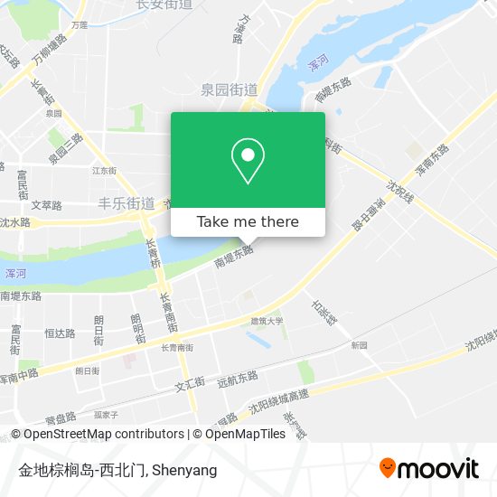 金地棕榈岛-西北门 map