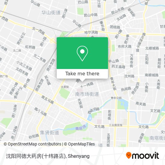 沈阳同德大药房(十纬路店) map