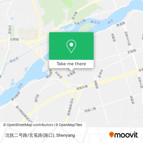 沈抚二号路/玄菟路(路口) map