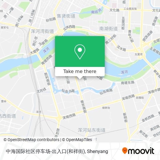中海国际社区停车场-出入口(和祥街) map