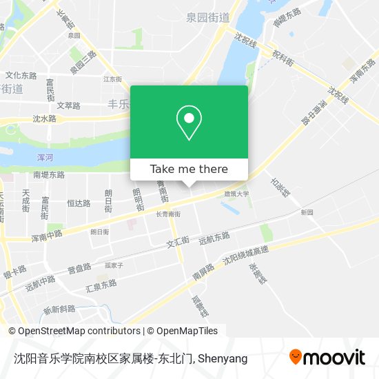 沈阳音乐学院南校区家属楼-东北门 map