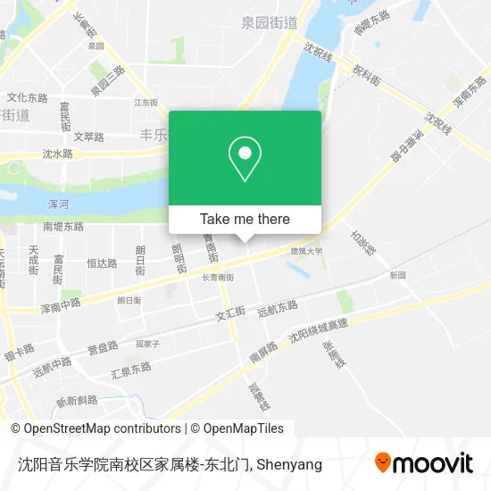 沈阳音乐学院南校区家属楼-东北门 map