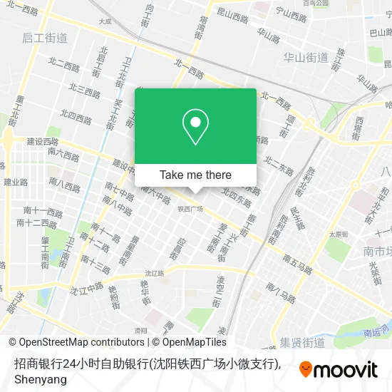 招商银行24小时自助银行(沈阳铁西广场小微支行) map