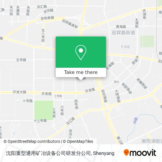 沈阳重型通用矿冶设备公司研发分公司 map