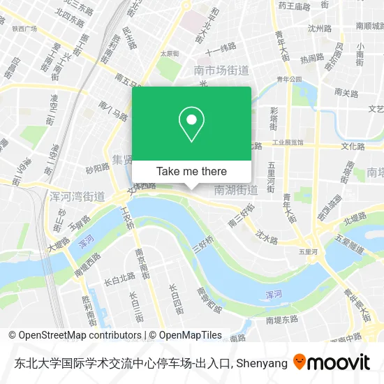 东北大学国际学术交流中心停车场-出入口 map