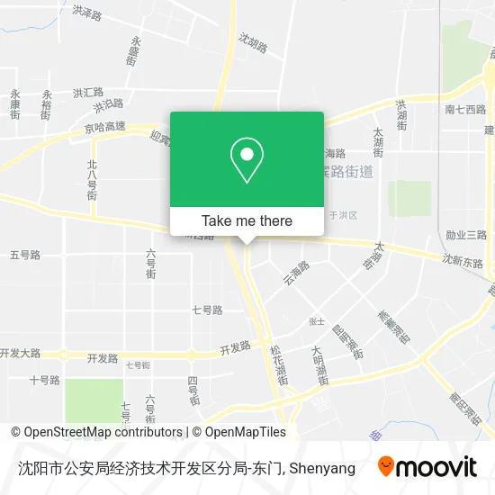 沈阳市公安局经济技术开发区分局-东门 map
