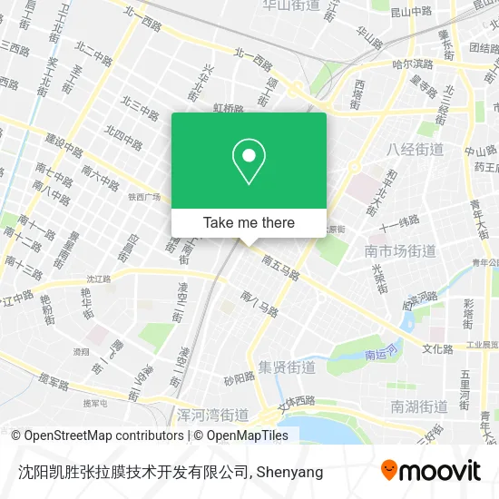 沈阳凯胜张拉膜技术开发有限公司 map