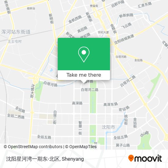沈阳星河湾一期东-北区 map