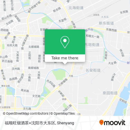 福顺旺烟酒茶+沈阳市大东区 map