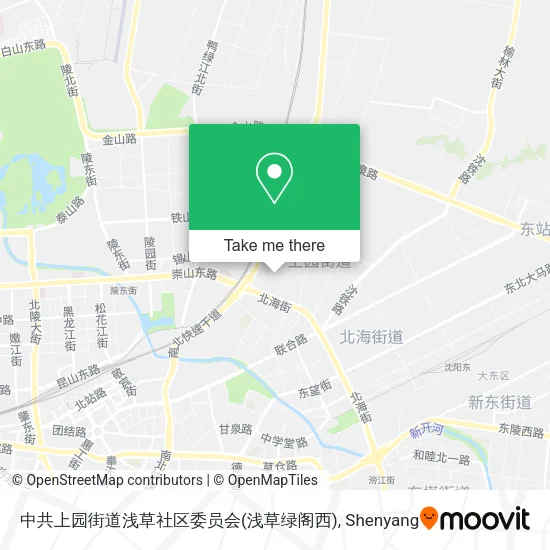 中共上园街道浅草社区委员会(浅草绿阁西) map