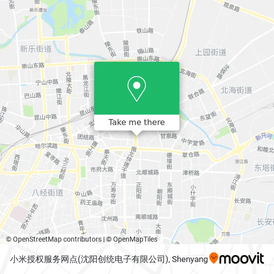 小米授权服务网点(沈阳创统电子有限公司) map