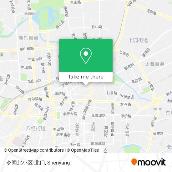 令闻北小区-北门 map