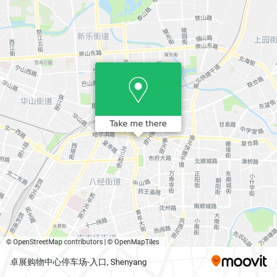 卓展购物中心停车场-入口 map