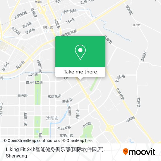 Liking Fit 24h智能健身俱乐部(国际软件园店) map