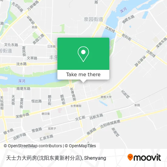 天士力大药房(沈阳东黄新村分店) map