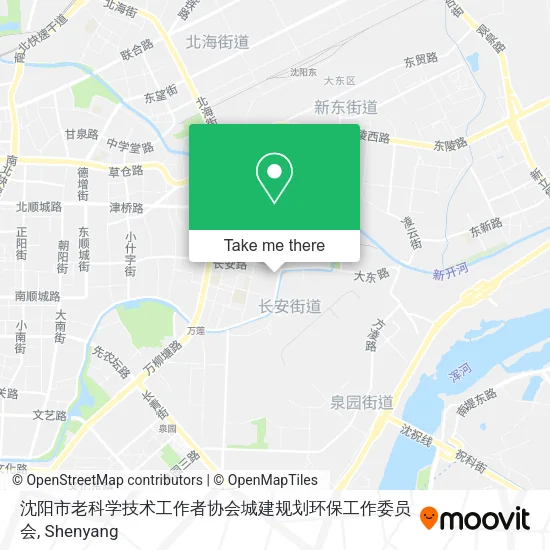 沈阳市老科学技术工作者协会城建规划环保工作委员会 map