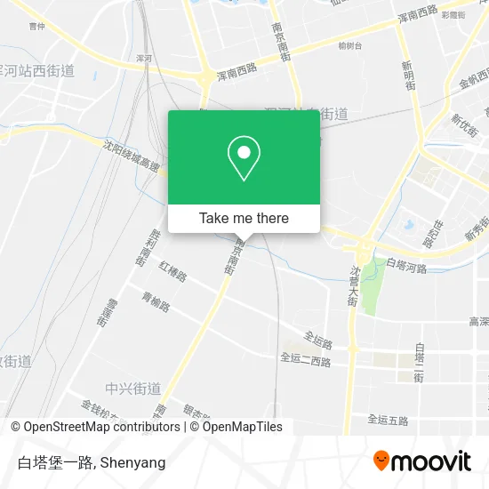 白塔堡一路 map