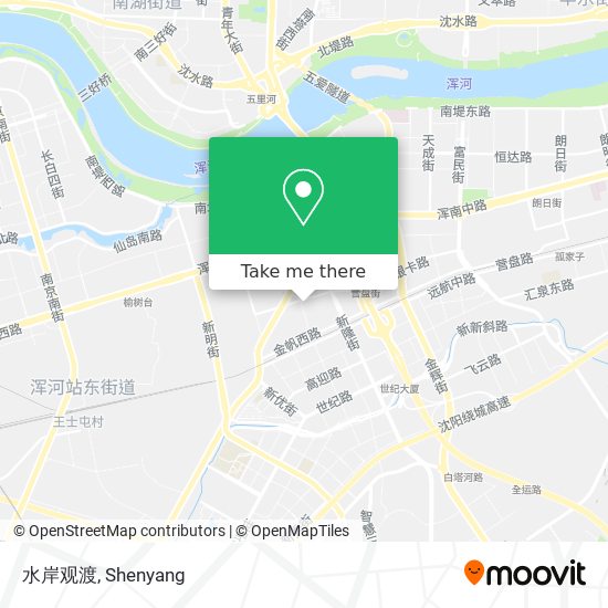 水岸观渡 map
